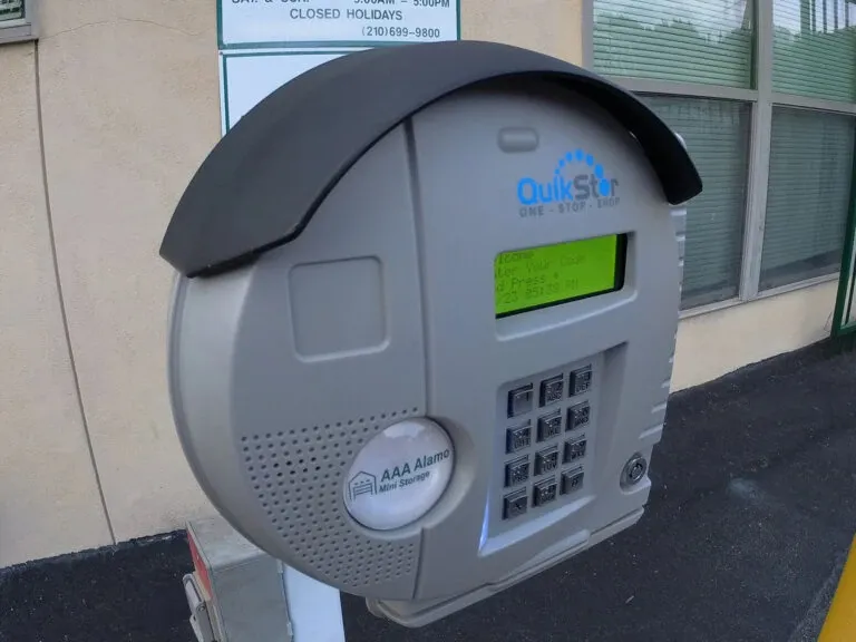Keypad entry at AAA Alamo Storage. 